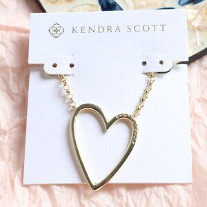 Kendra Scott - Ansley Heart Pendant Necklace Gold